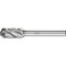Pferd Carbide Bur - Cylind. Radius End, ALU Cut - 3/8" x 3/4" x 1/4" Shank - SC-3 24425 - alternate 1